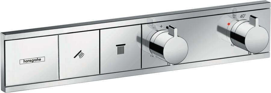Hansgrohe RainSelect afbouwdeel voor inbouw douchekraan thermostatisch voor 2 functies 45.6x90cm chroom 15380000