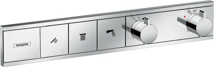 Hansgrohe RainSelect afbouwdeel voor inbouw douchekraan thermostatisch voor 3 functies 52.7x90cm chroom 15381000