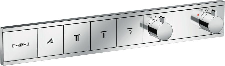 Hansgrohe RainSelect afbouwdeel voor inbouw douchekraan thermostatisch voor 4 functies 59.8x90cm chroom 15382000