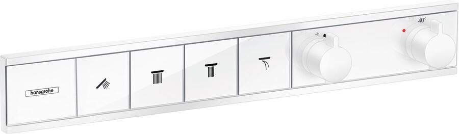 Hansgrohe RainSelect afbouwdeel voor inbouw douchekraan thermostatisch voor 4 functies 59.8x90cm mat wit 15382700