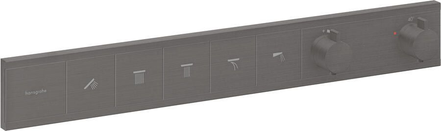 Hansgrohe RainSelect thermostaat inbouw voor 5 functies Brushed Black Chrome