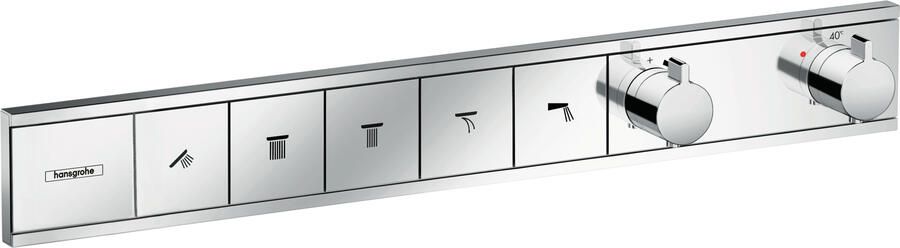 Hansgrohe RainSelect afbouwdeel voor inbouw douchekraan thermostatisch voor 5 functies 66.9x90cm chroom 15384000