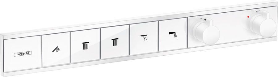 Hansgrohe RainSelect afbouwdeel voor inbouw douchekraan thermostatisch voor 5 functies 66.9x90cm mat wit 15384700