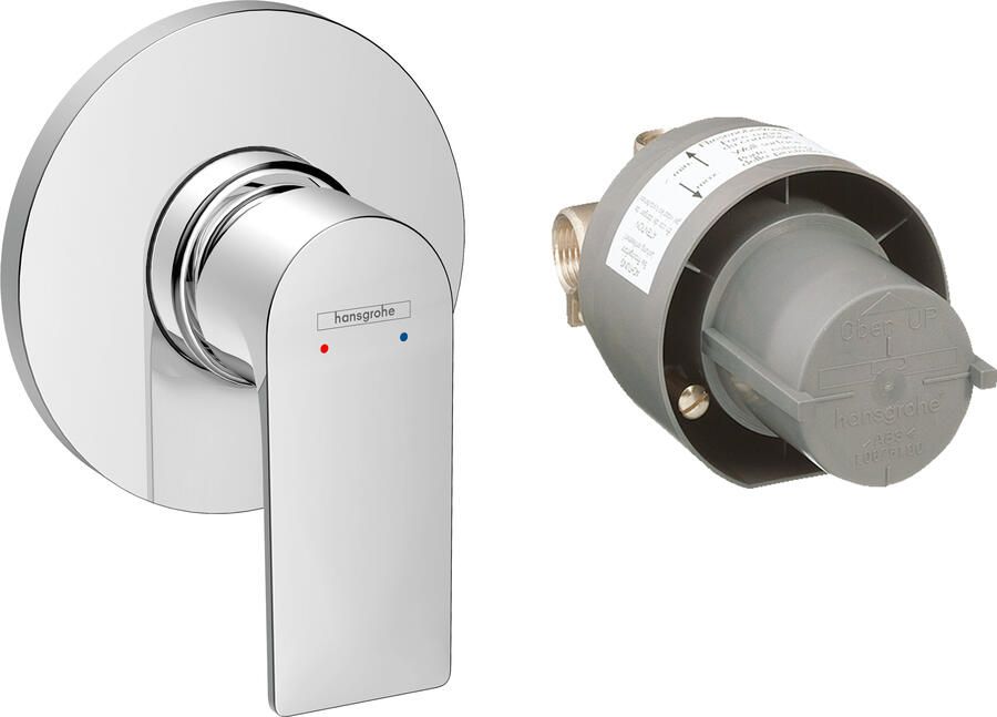 Hansgrohe Rebris e eengreeps inbouw douchemengkraan set chroom 72658000