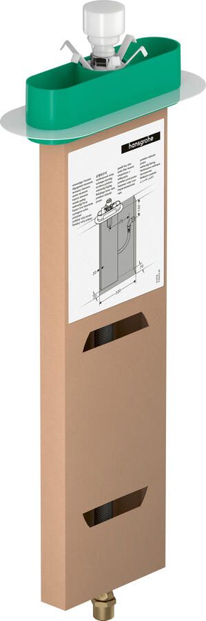 Hansgrohe sBox basiset m. inbouwdeel m. 1 functie t.b.v. badrand- of tegelrand 13560180