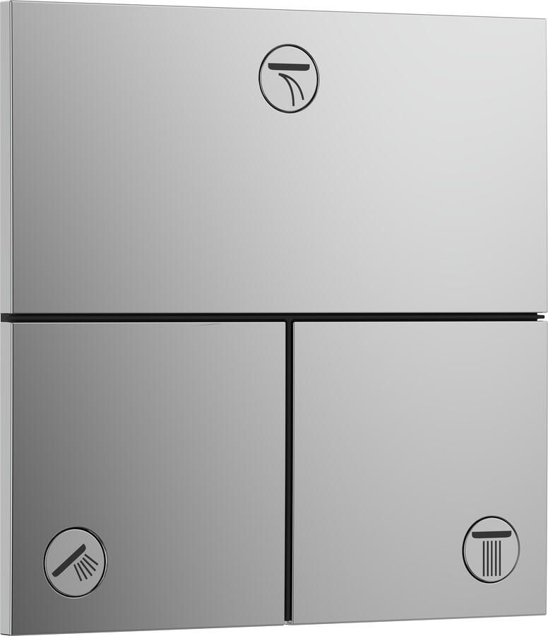 Hansgrohe ShowerSelect Comfort E stopkraan inbouw voor 3 functies chroom