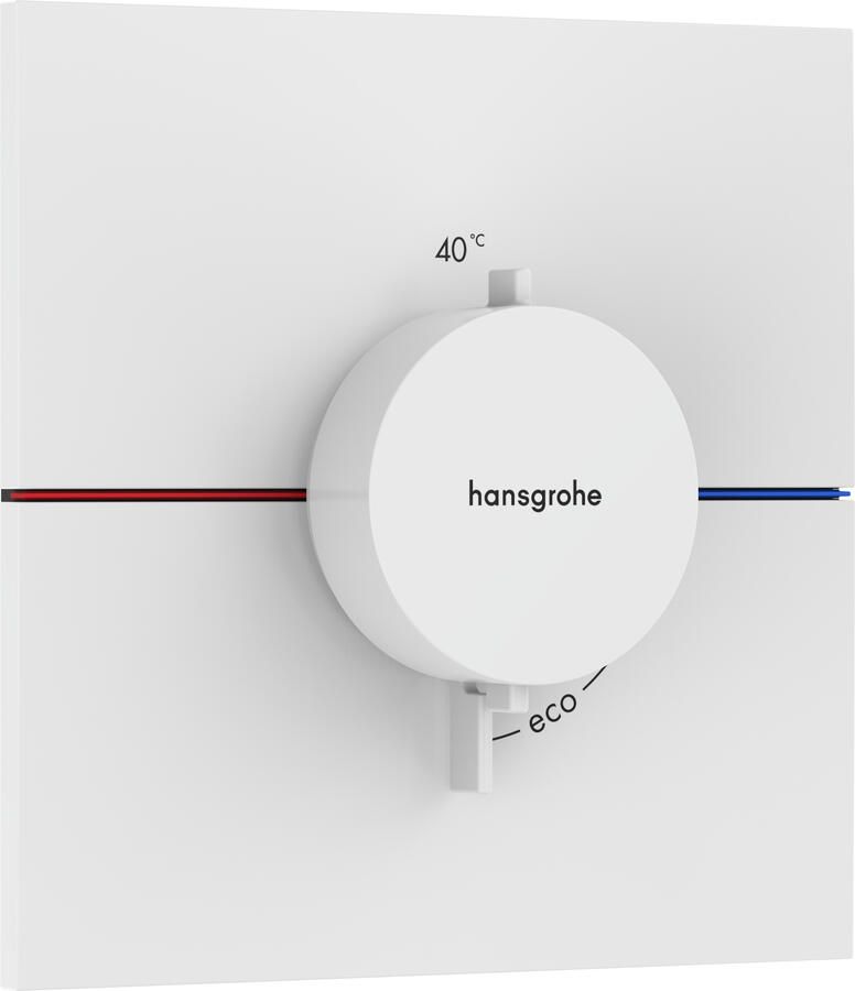 Hansgrohe ShowerSelect Comfort E thermostaat inbouw mat wit