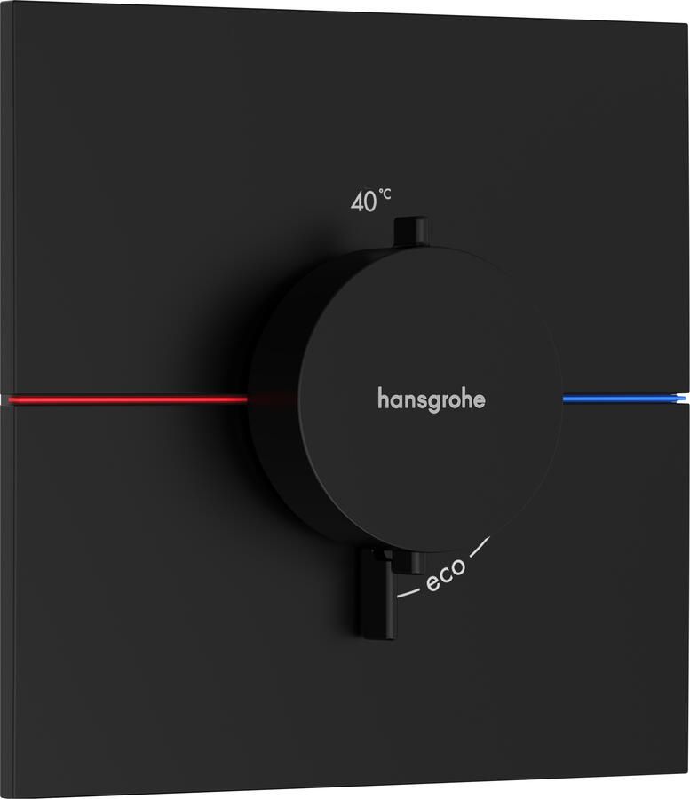 Hansgrohe ShowerSelect Comfort E thermostaat inbouw mat zwart