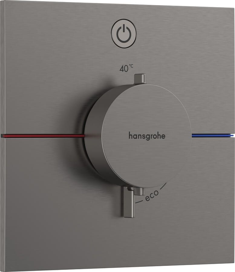 Hansgrohe ShowerSelect Comfort E thermostaat inbouw voor 1 functie Brushed Black Chrome