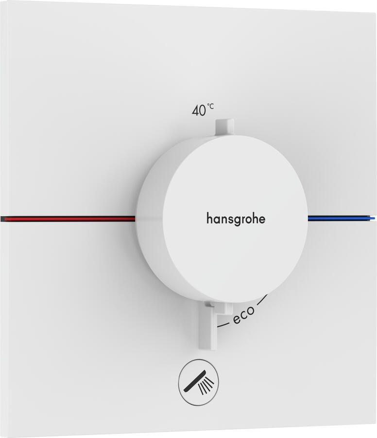 Hansgrohe ShowerSelect Comfort E thermostaat inbouw voor 1 functie en extra uitgang mat wit