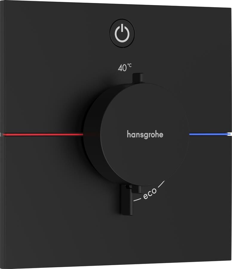 Hansgrohe ShowerSelect Comfort E thermostaat inbouw voor 1 functie mat zwart