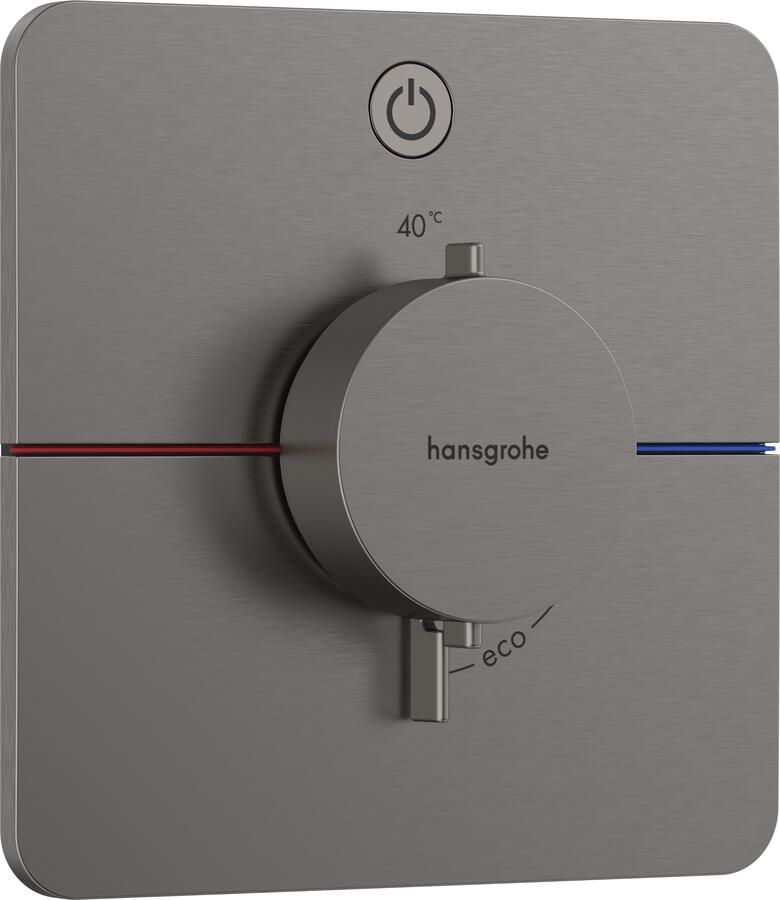 Hansgrohe ShowerSelect Comfort Q thermostaat inbouw voor 1 functie Brushed Black Chrome