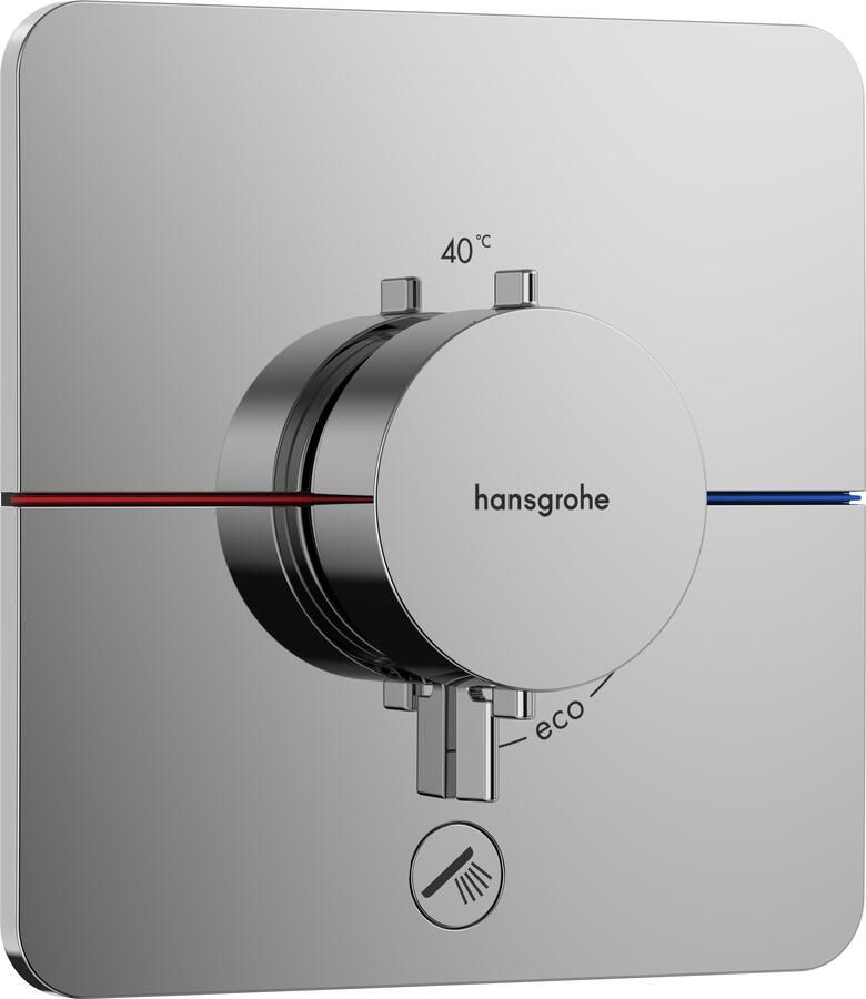 Hansgrohe ShowerSelect Comfort Q thermsotaat inbouw voor 1 functie en extra uitgang chroom