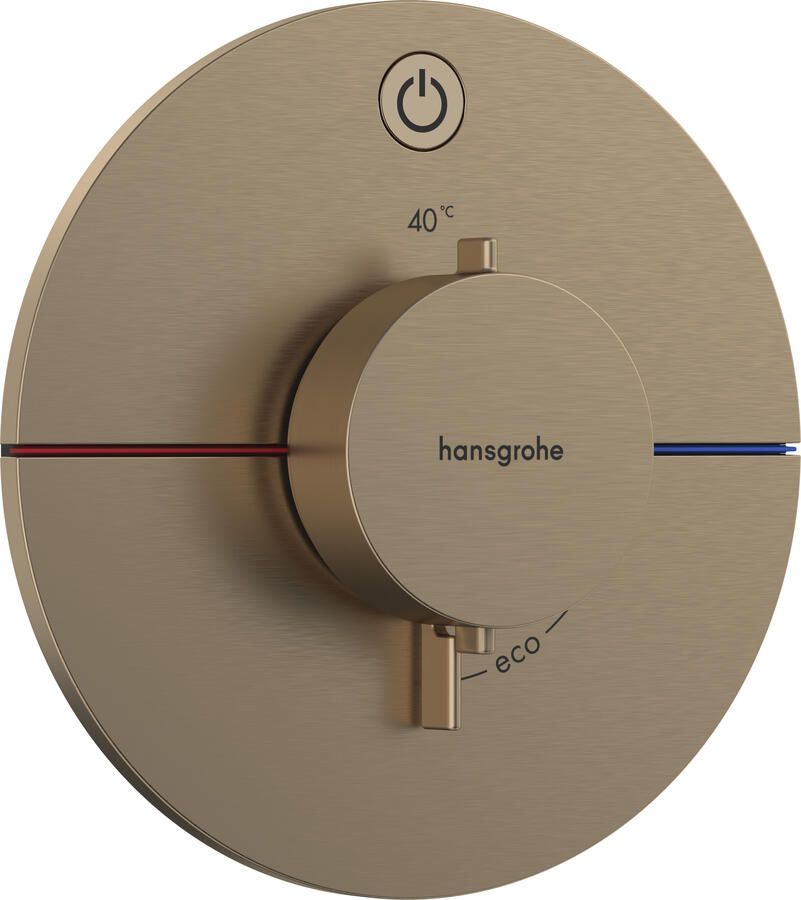 Hansgrohe Showerselect Comfort S thermostaat inbouw voor 1 functie brushed bronze 15553140