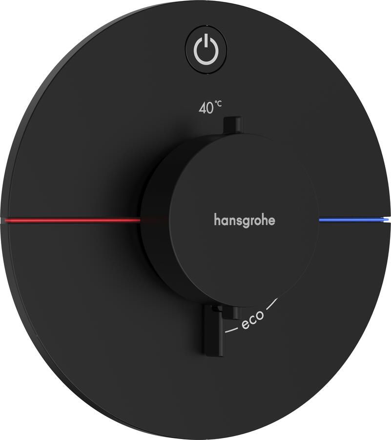 Hansgrohe ShowerSelect Comfort S thermostaat inbouw voor 1 functie mat zwart
