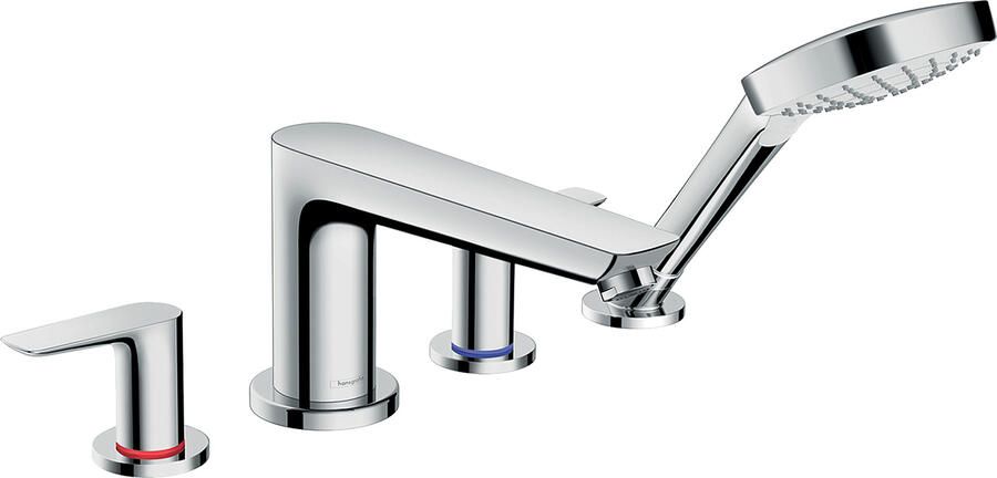 Hansgrohe Talis E afbouwdeel voor 4-gats badrandcombinatie inclusief handdouche chroom