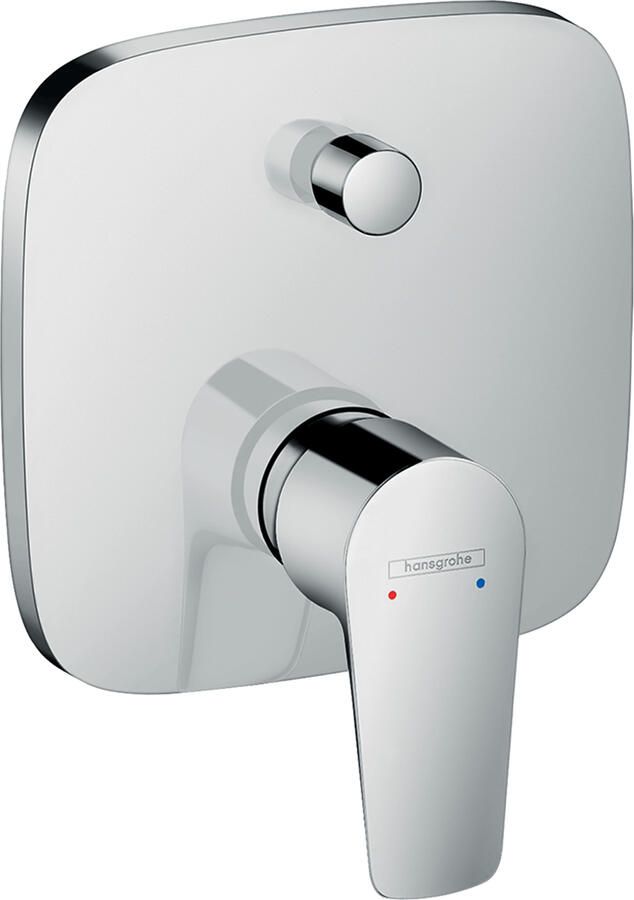 Hansgrohe Talis E afbouwdeel voor inbouw badkraan met zekerheidscombinatie wit chroom 71474000