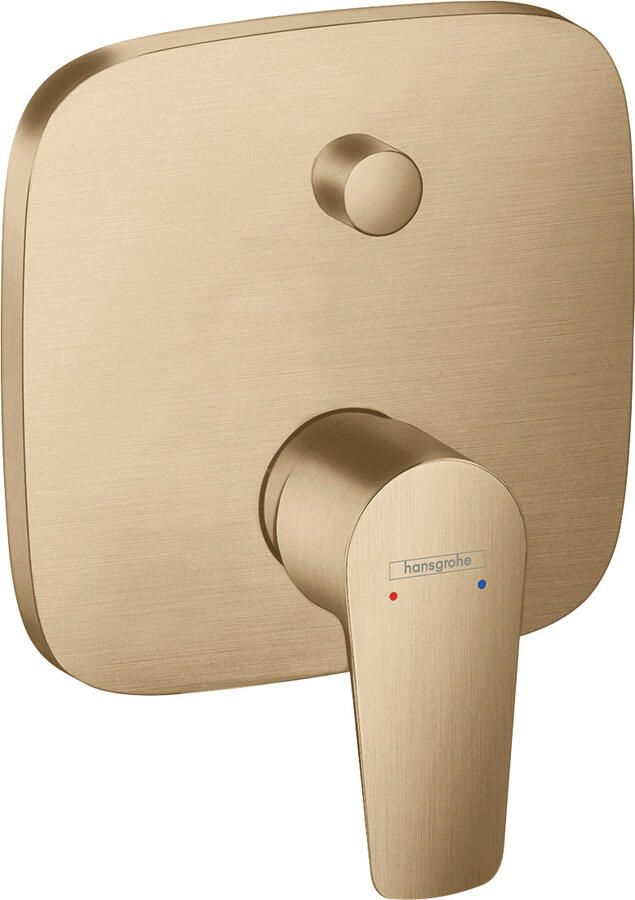 Hansgrohe Talis E afbouwdeel voor ééngreeps inbouw badmengkraan zonder uitloop met omstelling en zekerheidscombinatie geborsteld brons