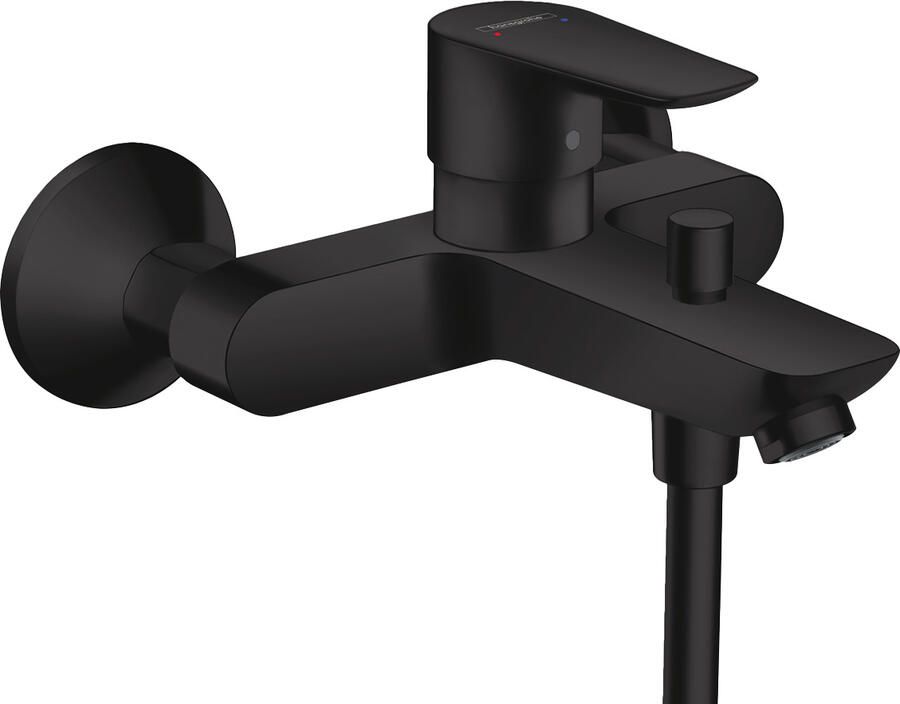 Hansgrohe Talis E ééngreeps badmengkraan met omstelling 22 1 cm mat zwart