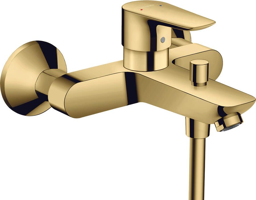 Hansgrohe Talis E badkraan met omstel met koppelingen polished gold 71740990