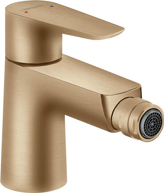 Hansgrohe Talis E ééngreeps bidetmengkraan met PopUp trekwaste Brushed Bronze