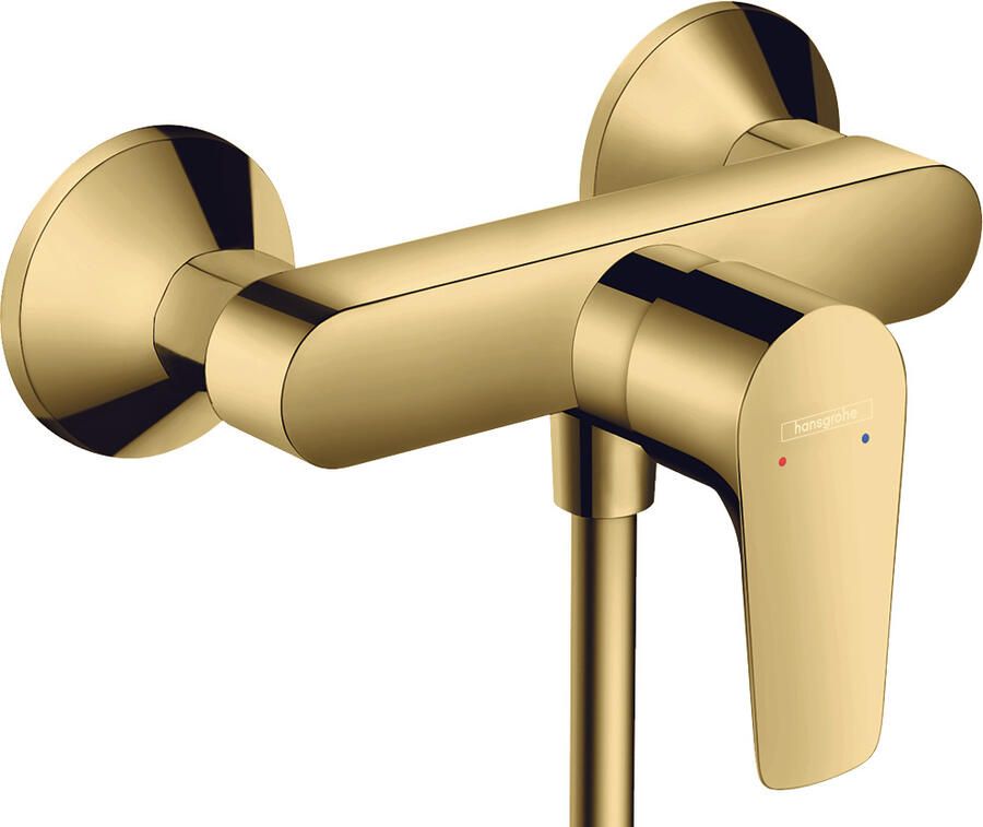 Hansgrohe Talis E ééngreeps douchemengkraan opbouw Polished Gold Optic