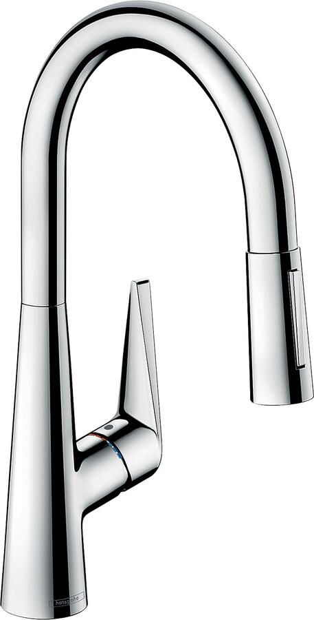 Hansgrohe Talis M51 ééngreeps keukenmengkraan 200 met uittrekbare vuistdouche en sBox 2 straalsoorten chroom