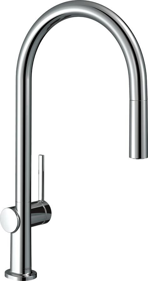 Hansgrohe Talis M54 ééngreeps keukenmengkraan met draaibare uitloop uittrekbare vuistdouche en sBox 43 5 cm chroom
