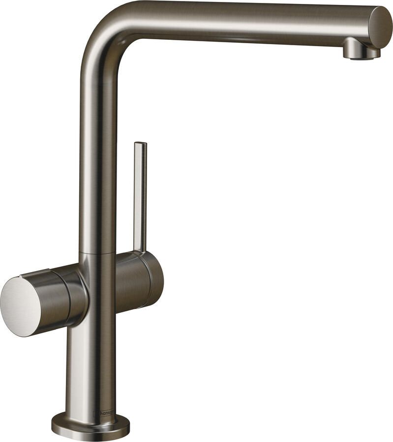 Hansgrohe Talis M54 ééngreeps keukenmengkraan met draaibare L-uitloop en stopkraan voor vaatwasser 29 6 cm rvs look