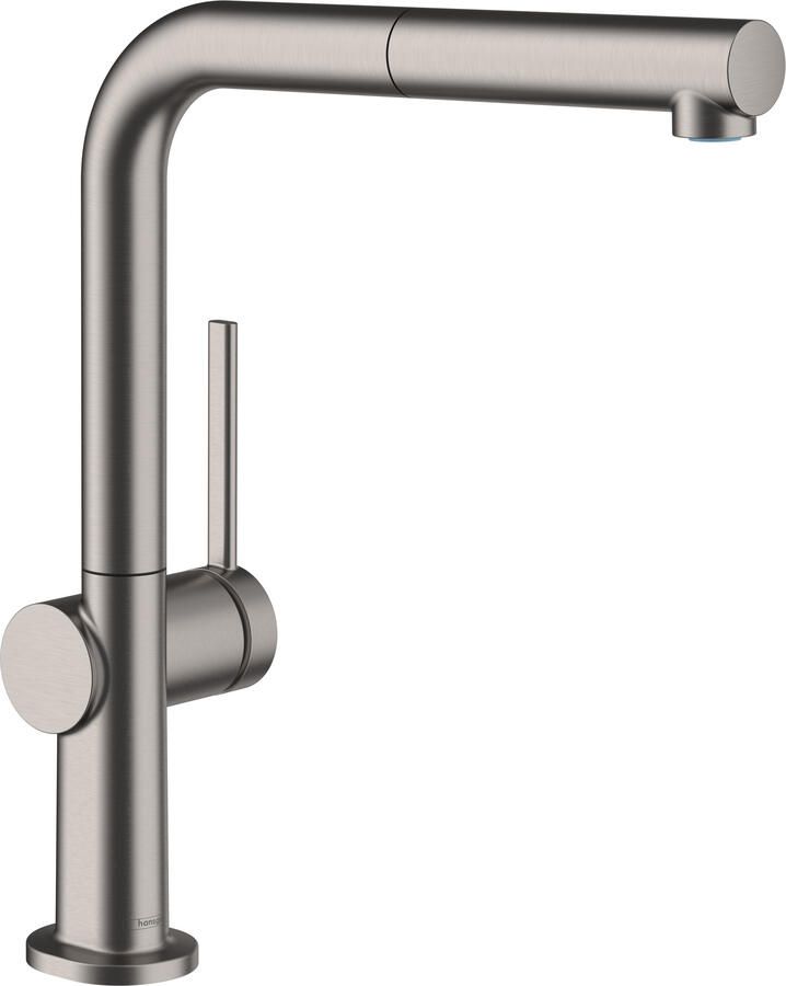Hansgrohe Talis M54 ééngreeps keukenmengkraan 270 met uittrekbare uitloop en sBox Brushed Black Chrome