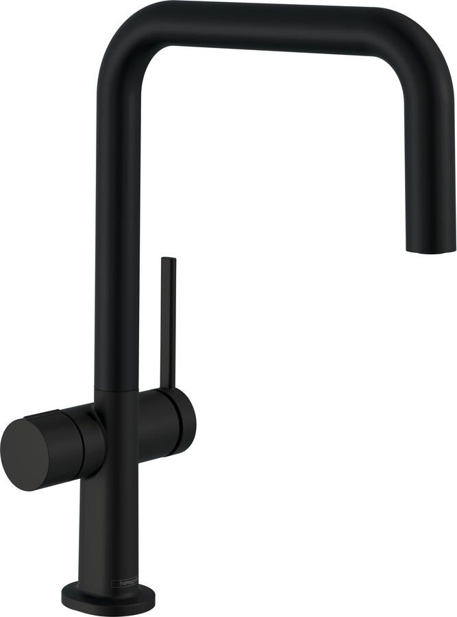 Hansgrohe Talis M54 ééngreeps keukenmengkraan U 220 met stopkraan voor vaatwasser mat zwart
