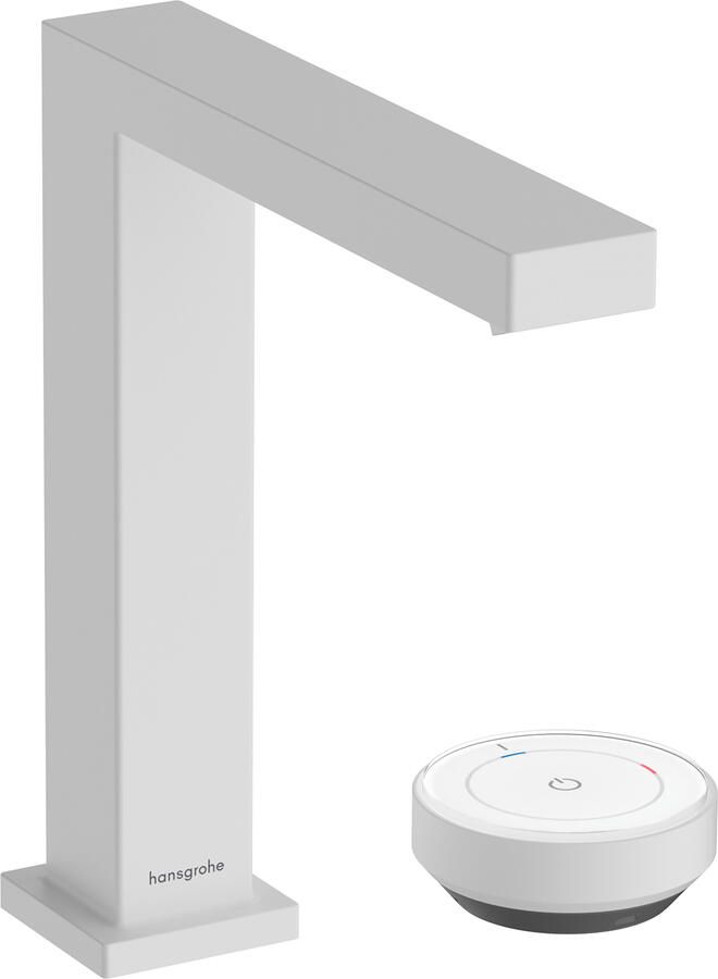 Hansgrohe Tecturis E Wastafelmengkraan open plug 15.8cm uitloop mat wit 73053700