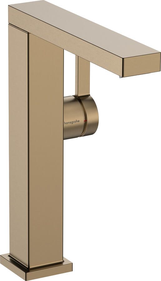 Hansgrohe Tecturis E ééngreeps wastafelkraan 210 Fine CoolStart met draaibare uitloop en PushOpen afvoerplug Brushed Bronze