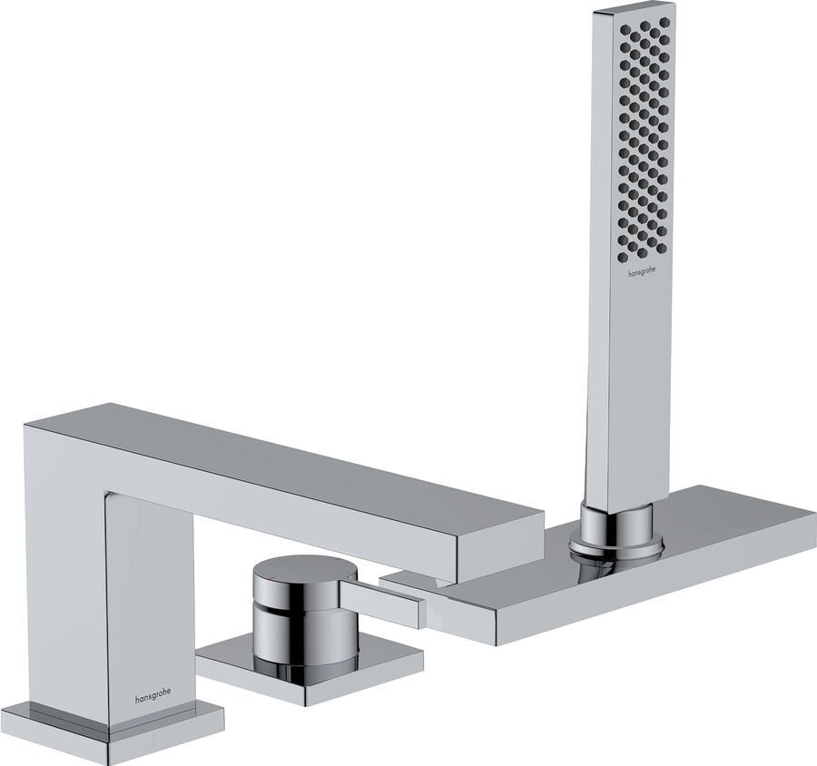 Hansgrohe Tecturis E 3-gats ééngreeps badrandmengkraan met sBox chroom