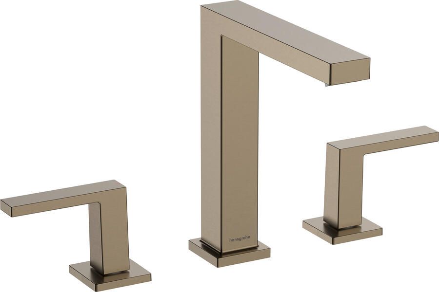 Hansgrohe Tecturis Wastafelkraan mengkraan 15.8cm uitloop 3-gats geborsteld brons 73030140