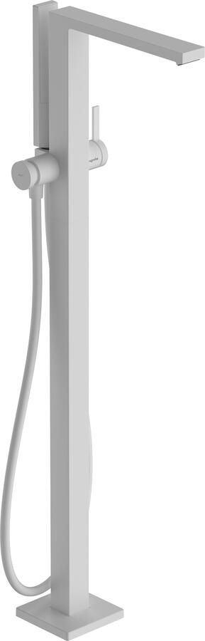 Hansgrohe Tecturis E ééngreeps badmengkraan vloergemonteerd mat wit