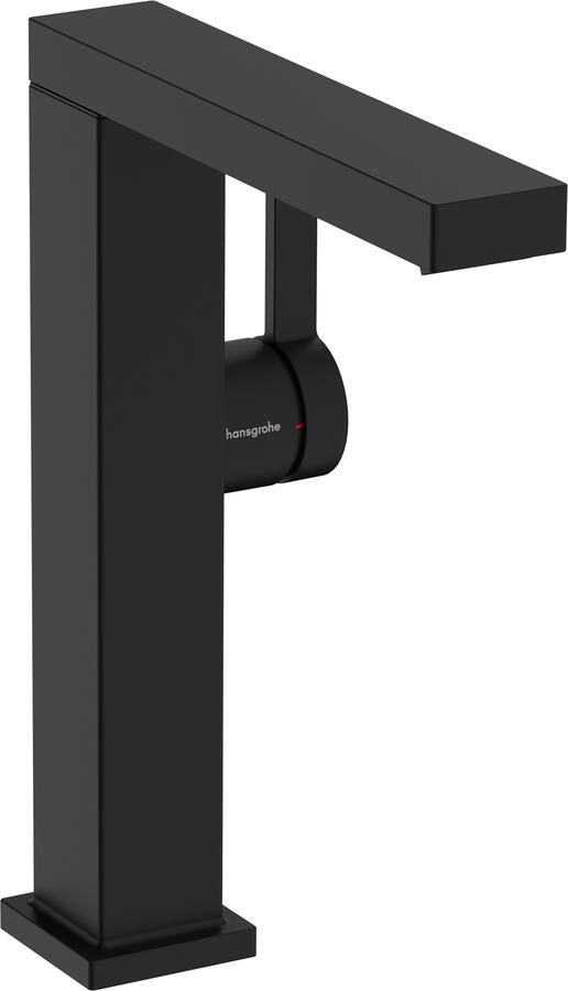Hansgrohe Tecturis E ééngreeps wastafelkraan 210 Fine CoolStart met draaibare uitloop en PushOpen afvoerplug mat zwart