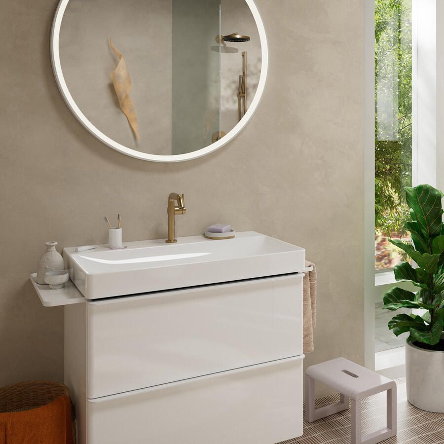 Hansgrohe Tecturis S 150 Fine CoolStart ééngreeps wastafelmengkraan met PushOpen Brushed Bronze