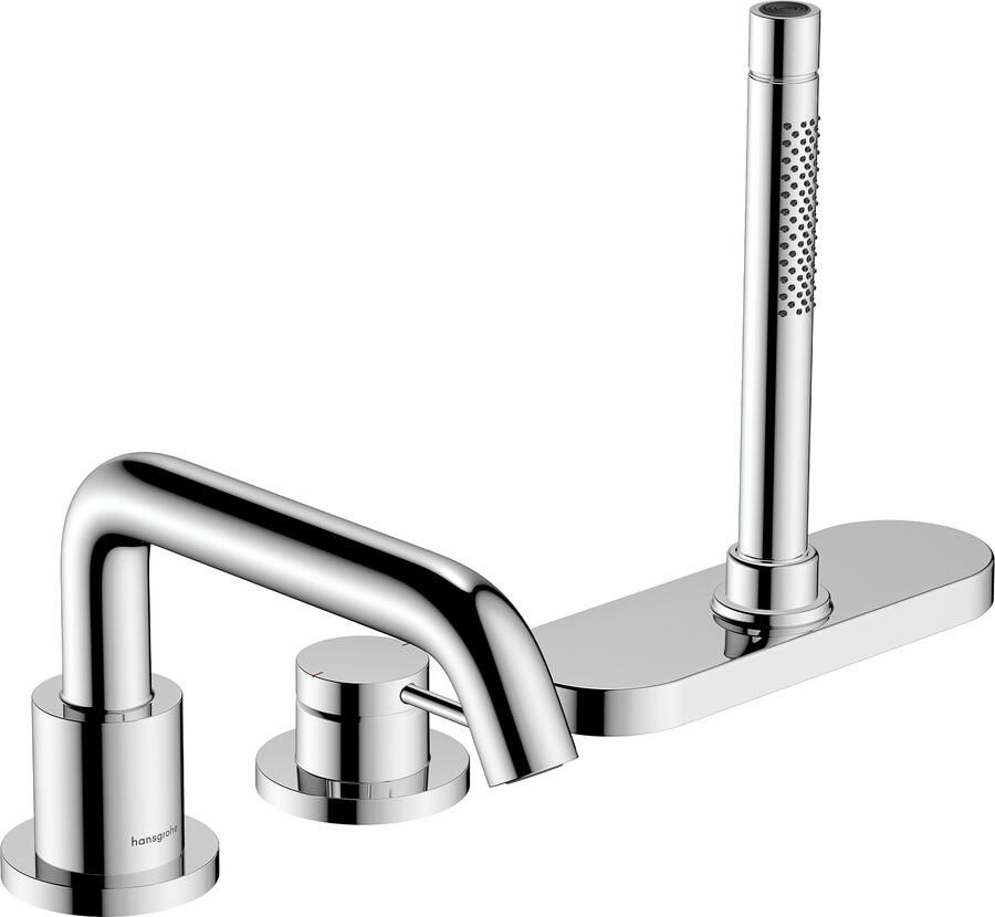 Hansgrohe Tecturis S 3-gats ééngreeps badrandmengkraan met sBox chroom