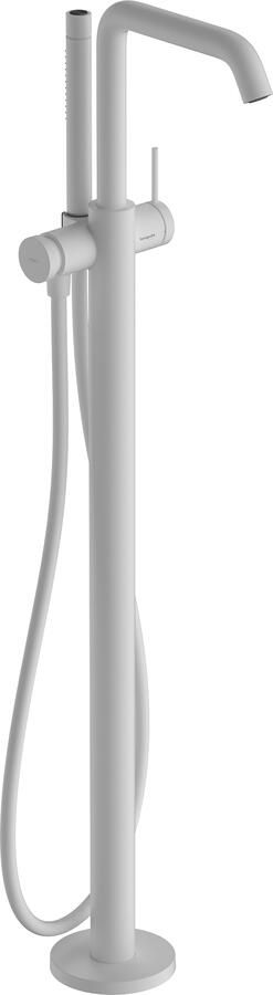 Hansgrohe Tecturis S ééngreeps badmengkraan vloergemonteerd mat wit