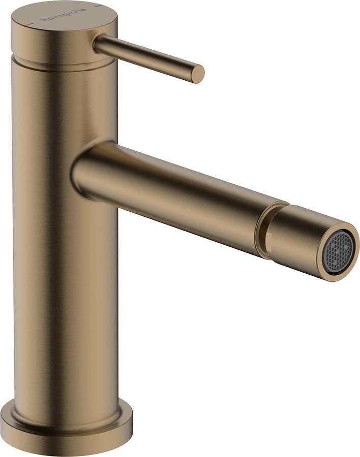 Hansgrohe Tecturis S ééngreeps bidetkraan met PopUp trekwaste Brushed Bronze