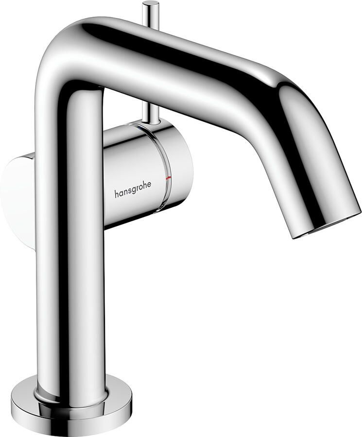 Hansgrohe Tecturis S ééngreeps wastafelkraan 110 Fine CoolStart met PopUp trekwaste chroom
