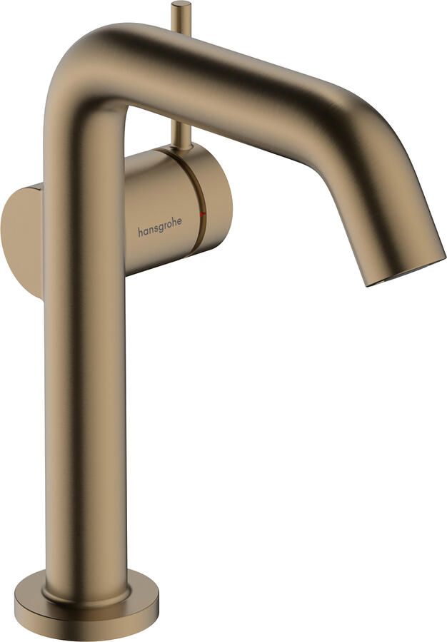 Hansgrohe Tecturis S Wastafelmengkraan push to open waste 13.9cm uitloop geborsteld brons 73340140