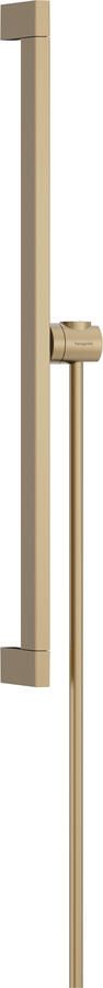 Hansgrohe Unica glijstang E Puro 65 cm met easy slide schuifstuk en Isiflex doucheslang 160 cm Brushed Bronze