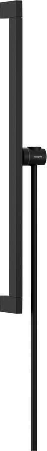 Hansgrohe Unica glijstang E Puro 65 cm met easy slide schuifstuk en Isiflex doucheslang 160 cm mat zwart
