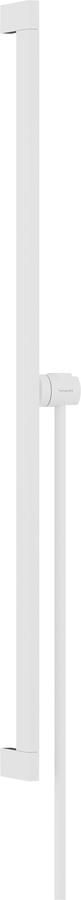 Hansgrohe Unica glijstang E Puro 90 cm met easy slide schuifstuk en Isiflex doucheslang 160 cm mat wit