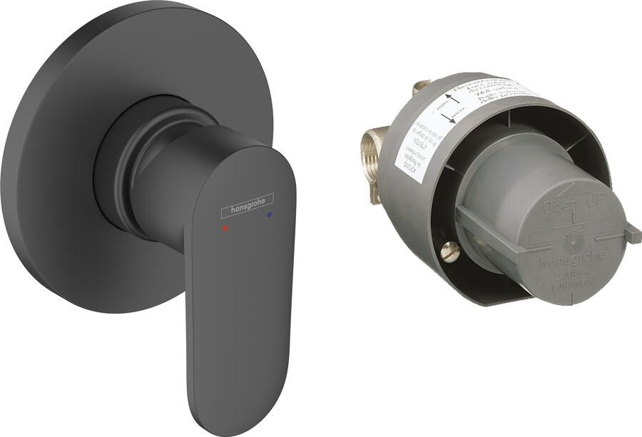 Hansgrohe Vernis Blend afbouwdeel v. inbouw douchekraan incl. inbouwdeel mat zwart 71663670