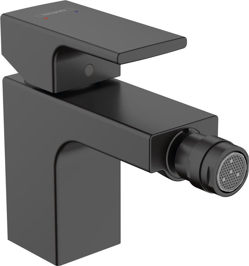 Hansgrohe Vernis Shape ééngreeps bidetkraan met PopUp trekwaste (metaal) mat zwart