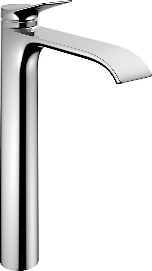 Hansgrohe Vivenis ééngreeps wastafelkraan 250 CoolStart voor opzetwaskommen met pop-up trekwaste chroom