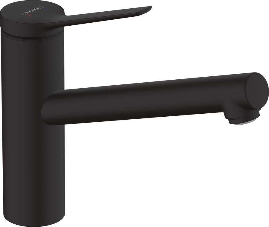 Hansgrohe Zesis M33 ééngreeps keukenmengkraan 150 LowPressure 1jet mat zwart